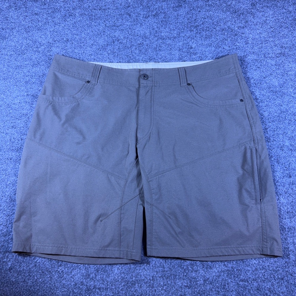 Kuhl Silencr Kargo Shorts Mens 42 Gray Softshell Hiking Gorpcore